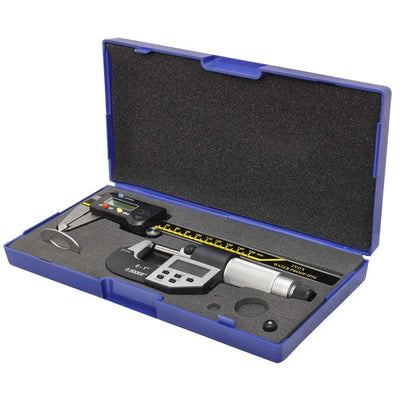 150mm 6" Electronic Digital Caliper INOX Waterproof & 0 - 25mm Micrometer Combo