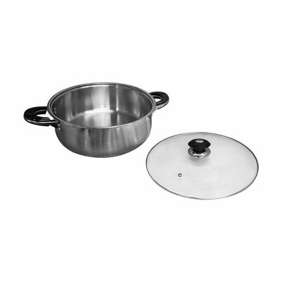 16 Qt Low Pot Cookware High Quality Stainless Steel Pots Pan Cooking Supplies