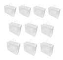 16 x 6 x 12  White Recycled Paper Vogue Shopping Bag - 10 Pc