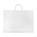 16 x 6 x 12  White Recycled Paper Vogue Shopping Bag - 10 Pc