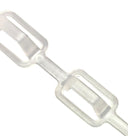 16'' Clear Plastic Hanger Connector Hooks – 10 Pack Space-Saving Multi Hanger Clips for Clothes Storage Organization