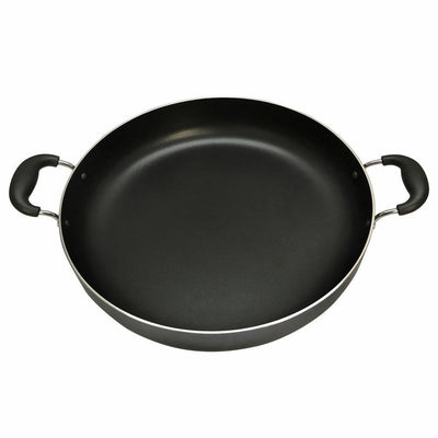 17''L x 12''W Aluminum Low Pot Cookware Deep Cooking Non Stick Coating Wide Wok Style