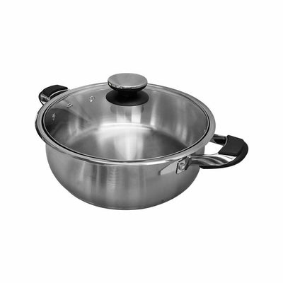 17-1/2''L x 12''W High Quality Stainless Steel Low Pot Cookware 8 Qt Pots Pan Cooking Supplies