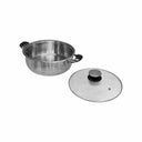 17-1/2''L x 12''W High Quality Stainless Steel Low Pot Cookware 8 Qt Pots Pan Cooking Supplies