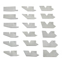 18 Piece Angle Gage Set 5 - 90 Degree Pouge Case included