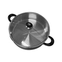 18 Quart High Quality Stainless Steel Low Pot With Lid Capsule Base Cookware