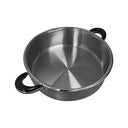 18 Quart High Quality Stainless Steel Low Pot With Lid Capsule Base Cookware