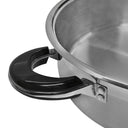 18 Quart High Quality Stainless Steel Low Pot With Lid Capsule Base Cookware