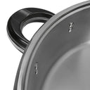 18 Quart High Quality Stainless Steel Low Pot With Lid Capsule Base Cookware