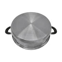 18 Quart High Quality Stainless Steel Low Pot With Lid Capsule Base Cookware