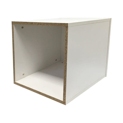 18'' x 18'' White Knockdown Bases Pedestal Base Box Cube Display Fixture Retail Warehouse