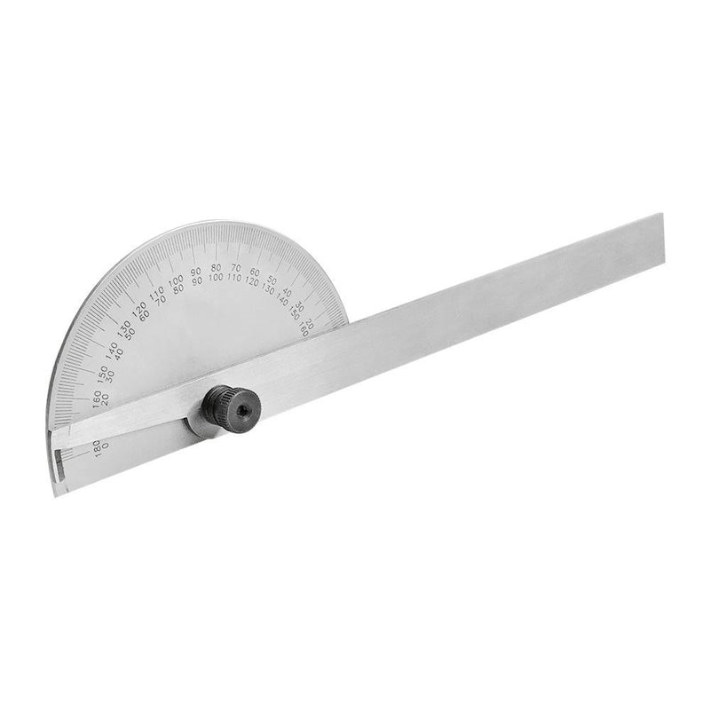 180 Degree Round Head Depth Gage Protractor Gauge Ruler Stainless Steel Precision Measuring Tool