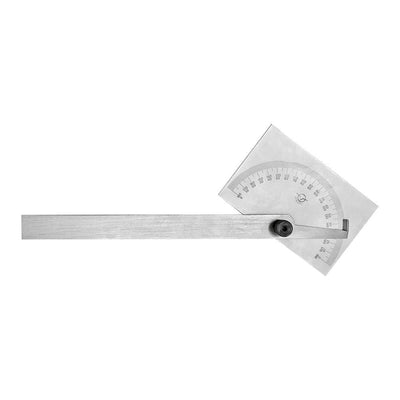 180 Degree Square Head Depth Gage Protractor Gauge Ruler Stainless Steel Precision Measuring Tool