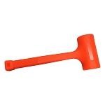 2 Lbs Dead Blow Rubber Mallet 2'' x 2'' Face Hammer Non-Marring And Non-Sparking Soft Face