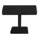 2 Pcs 7-1/2"L x 6-1/2"H Oval T-Bar Jewelry Display Bracelet Holder, Black Velvet Retail Fixture for Bracelets, Bangles & Watches