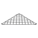 2 Pc - Black Corner Triangle Wire Grid Shelf Slat Grid Panel  24'' x 24'' x 32''