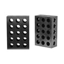 2 PC 1-2-3 Blocks 25-50-75mm Precision Blocks 23 Holes Parallel Clamping Milling Tool