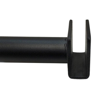 2 Pc 12" Matte Black Shelf Support Hangrail Bracket Fixture Rack Display