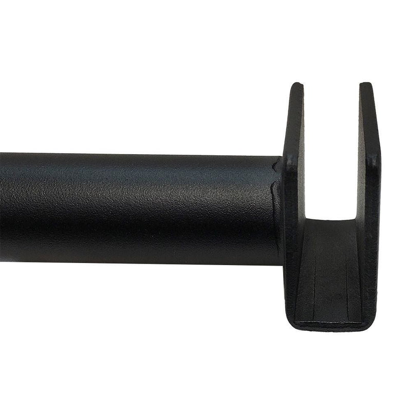 2 Pc 12" Matte Black Shelf Support Hangrail Bracket Fixture Rack Display