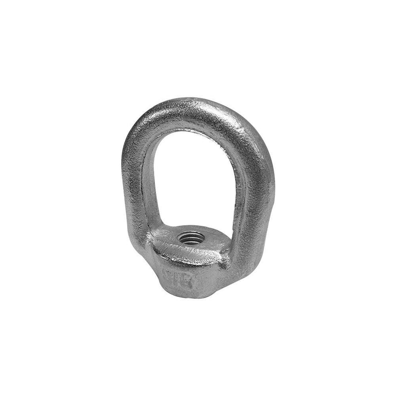2 PC 3/8" Threaded Eye Nut Ring Oval Lifting Marine Forged Style SS T316 WLL 1,160 LBS Cap