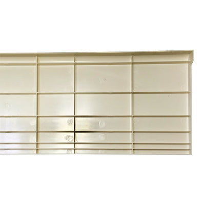 2 PC 48'' x 13''Bullnose Shelves Almond Plastic Shelf Injection Molded Slatwall Shelving Display Storage Rack