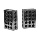 2 PC Precision Blocks 1-2-3 Metal Blocks 23 Holes Milling Drilling Machine Tool