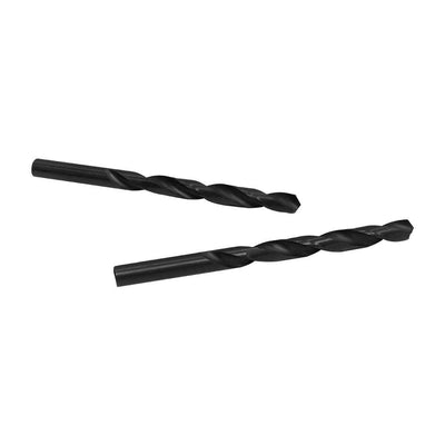 2 PC Straight Shank Drill Set 8.6mm Black Oxide Standard HSS Jobber Length Twist Drilling Tools