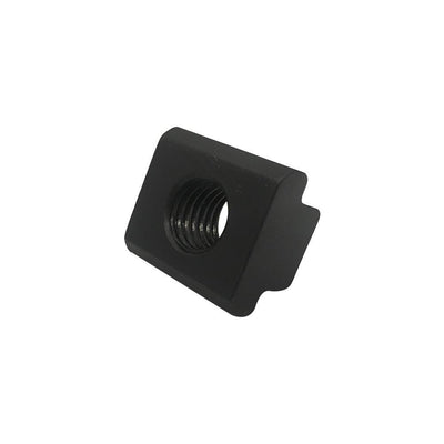 2 Pc T-Slot Nut 1/2'' Table Slot Tapped Through Black Oxide Finish