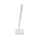 2 Pcs 10'' x 9'' White Faux Leather 3-Bar Earring Display Stand – Jewelry Holder for Stud, Hoop & Dangle Earrings, Retail Showcase Counter Display