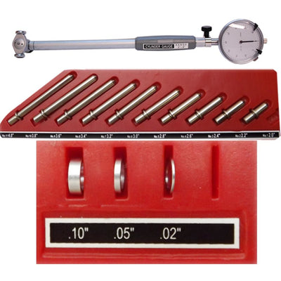 2 to 6'' Dial Indicator Bore Gage Set .0005 GRAD Gauge  Engine Cylinder Hole