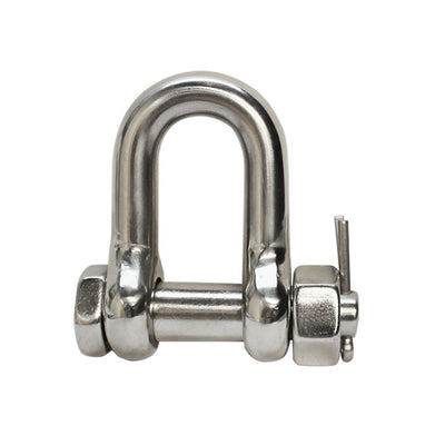 2 Ton 5/8'' 316 Marine Stainless Steel Bolt Pin Chain Shackle D Ring Rigging 4,000 Lbs Cap