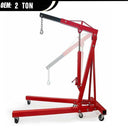 2 Ton (4000 LBS) Engine Hoist Cherry Picker, Hydraulic Shop Crane with Adjustable Boom for Garage & Automotive Repair