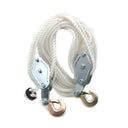 2 Ton Poly Rope Hoist Pulley Block and Tackle,  Manual Puller Rigging System for Engine Lift, Garage & Construction Use