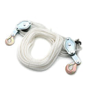 2 Ton Poly Rope Hoist Pulley Block and Tackle,  Manual Puller Rigging System for Engine Lift, Garage & Construction Use