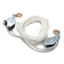 2 Ton Poly Rope Hoist Pulley Block and Tackle,  Manual Puller Rigging System for Engine Lift, Garage & Construction Use