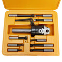 2'' Boring Head STRAIGHT Shank 9 Carbide Tipped Boring Set 1/2" GRAD .002