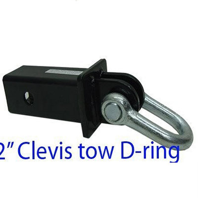 2'' Clevis Hitch Tow D-ring Shackle Bow Receiver Tube 5,000lb Capacity