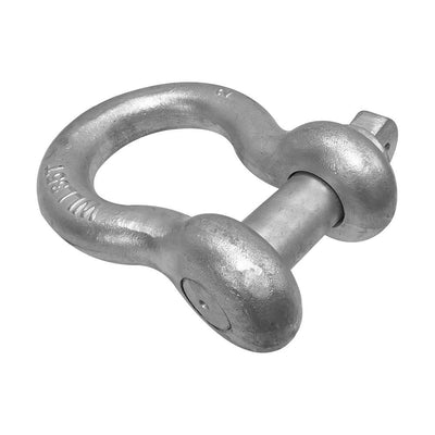 2'' Screw Pin Anchor D Ring Rigging Bow Shackle Galvanized Steel Drop Forged For Marine Boat WLL 70,000 Lbs
