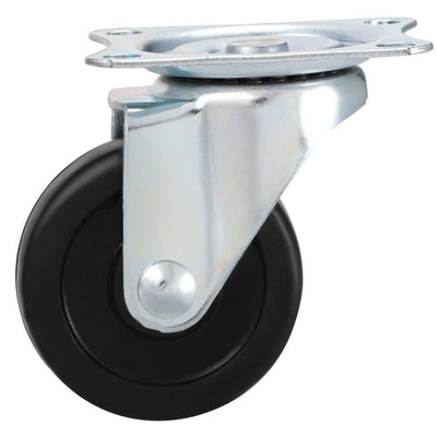 2'' Swivel Caster Wheels Rubber Base With Top Plate And Bearing-2 Pc