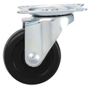 24 Pcs 2" Swivel Caster Wheels with Top Plate – Rubber Wheel Base & Ball Bearing, Replacement Casters for Furniture & Carts