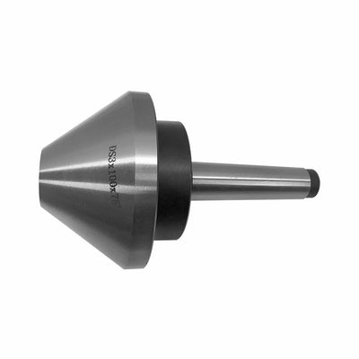 2-1/2''L Precision MT2 Bull Nose Live Center 70 Degree 0.0004'' TIR Morse Taper #2 2MT Bullnose