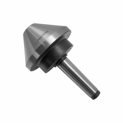 2-1/2''L Precision MT2 Bull Nose Live Center 70 Degree 0.0004'' TIR Morse Taper #2 2MT Bullnose