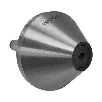 2-1/2''L Precision MT2 Bull Nose Live Center 70 Degree 0.0004'' TIR Morse Taper #2 2MT Bullnose