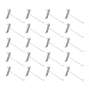 20 PC 6" Gloss White Grid Wall Metal Hooks Display For Use W/ Gridwall Panels