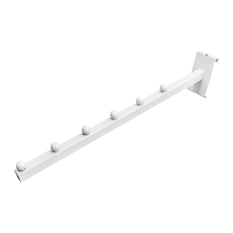 20 Pc White Gridwall Waterfall Ball Hook Hanger 16.5" Long Faceout Retail Display Wall Fixtures