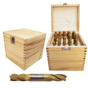 20 pcs 4 & 2 Flute HSS Coated End Mill Set 3/16"-3/4"