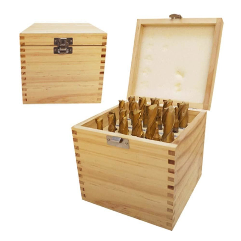 20 pcs 4 & 2 Flute HSS Coated End Mill Set 3/16"-3/4"