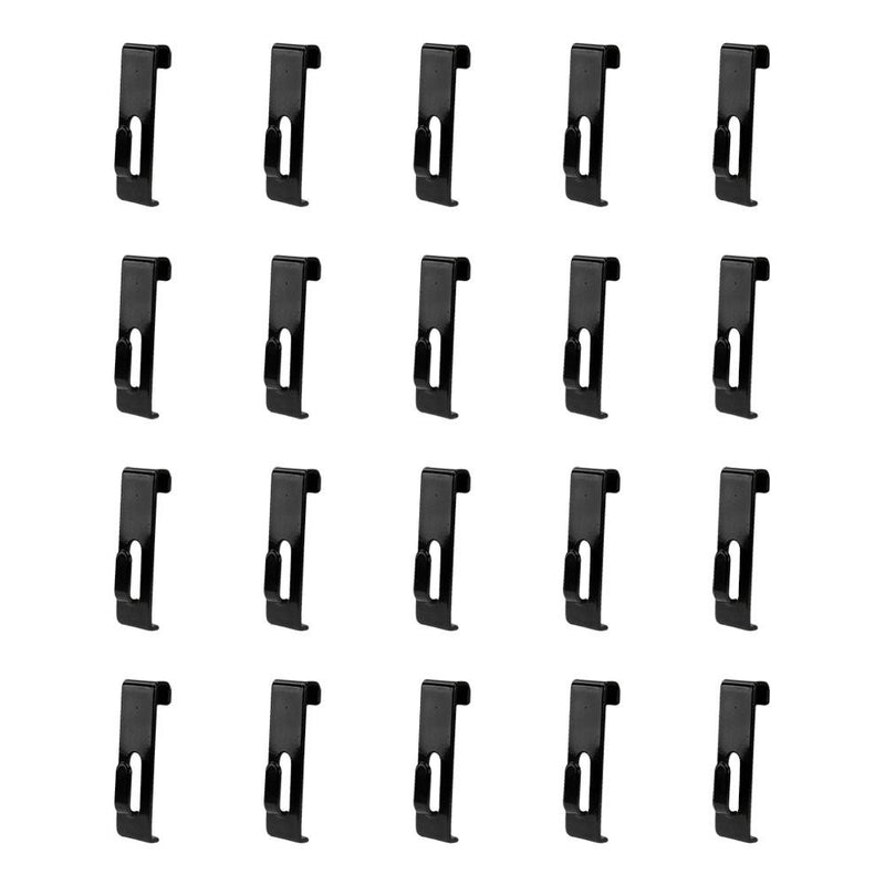 20 PCS Gridwall Utility Hook Grid wall Panel Display Picture Notch Black