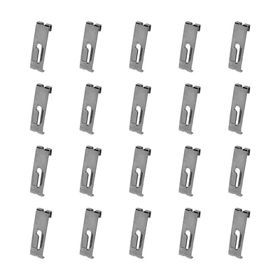 20 PCS Gridwall Utility Hook Grid wall Panel Display Picture Notch Chrome