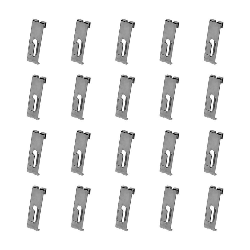 20 PCS Gridwall Utility Hook Grid wall Panel Display Picture Notch Chrome